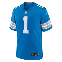 Detroit Lions Jameson Williams Blue jersey – view 3
