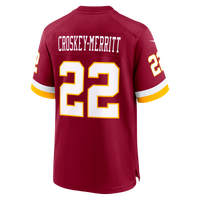 Washington Commanders Jacory Croskey-Merritt Burgundy jersey – view 4