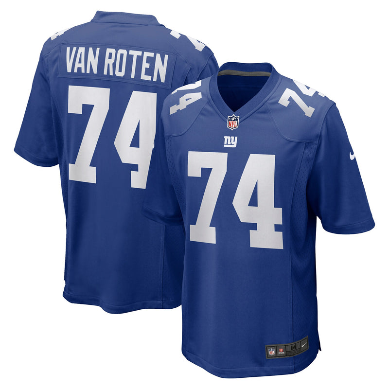 New York Giants Greg Van Roten Royal jersey – view 1