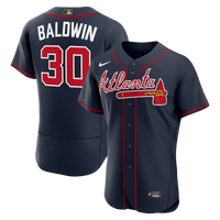 Atlanta Braves Drake Baldwin Navy jersey – view 1