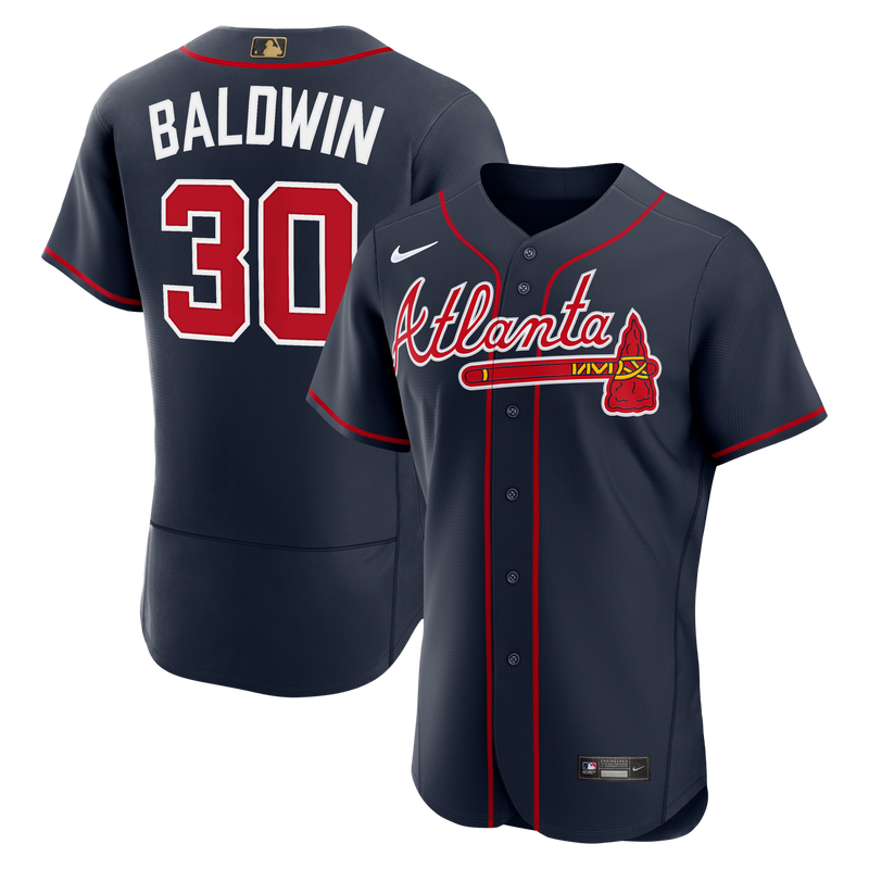 Atlanta Braves Drake Baldwin Navy jersey – view 1