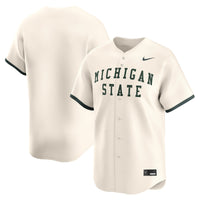 Nike Natural Michigan State Spartans Baseball Limited Jersey – view 1
