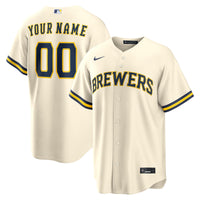 Milwaukee Brewers Cream jersey – view 1