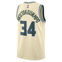 Milwaukee Bucks Cream jersey – view 4