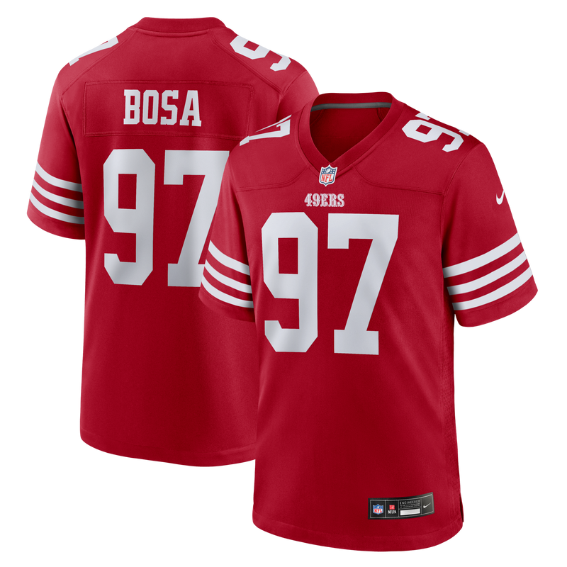 San Francisco 49ers Nick Bosa Scarlet jersey – view 1