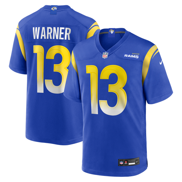 Los Angeles Rams Kurt Warner Nike Royal Game Retired Player Jersey