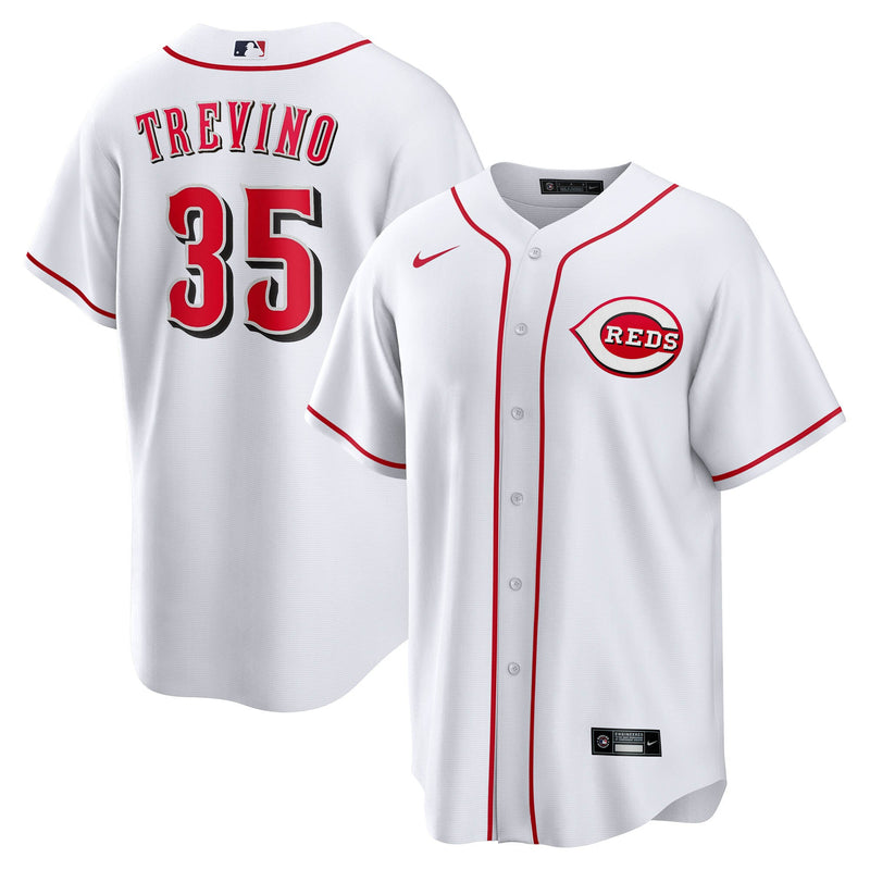Cincinnati Reds Jose Trevino White jersey – view 1