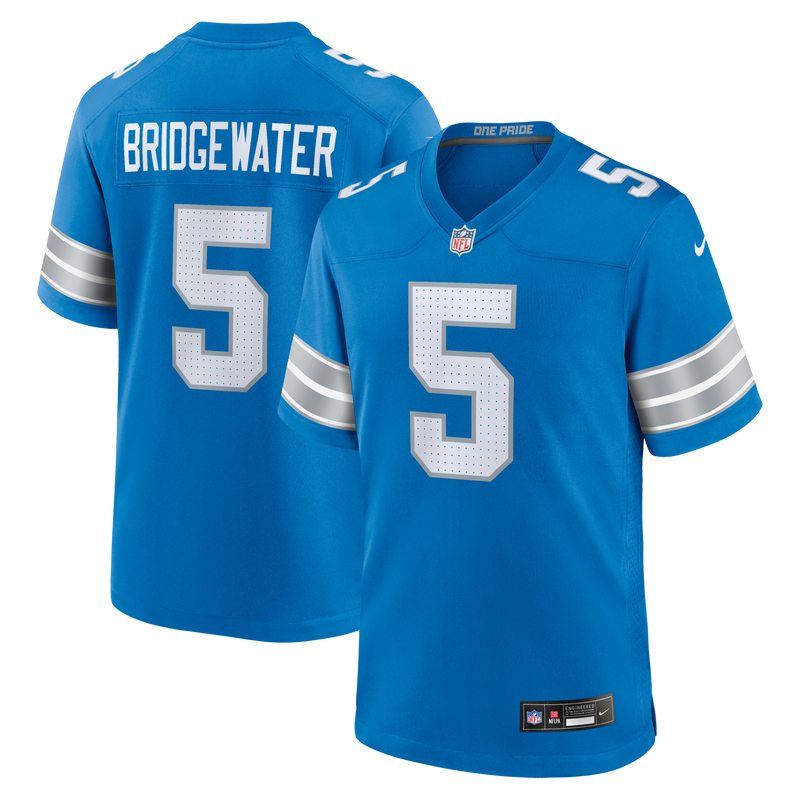 Detroit Lions Teddy Bridgewater Blue jersey – view 1