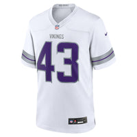 Minnesota Vikings Andrew Van Ginkel White jersey – view 3