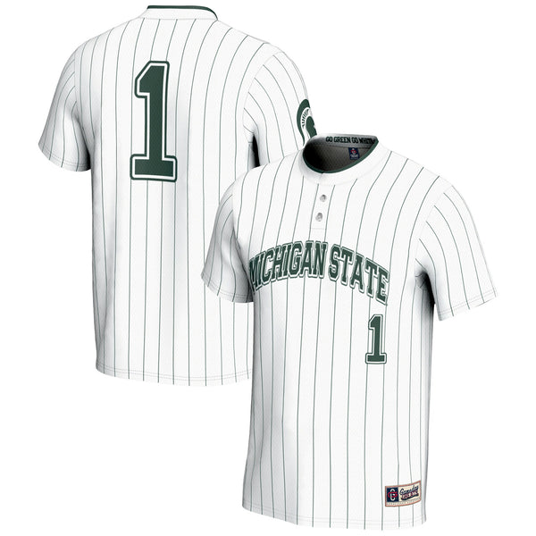 #1 Michigan State Spartans GameDay Greats Lightweight Softball Jersey - White