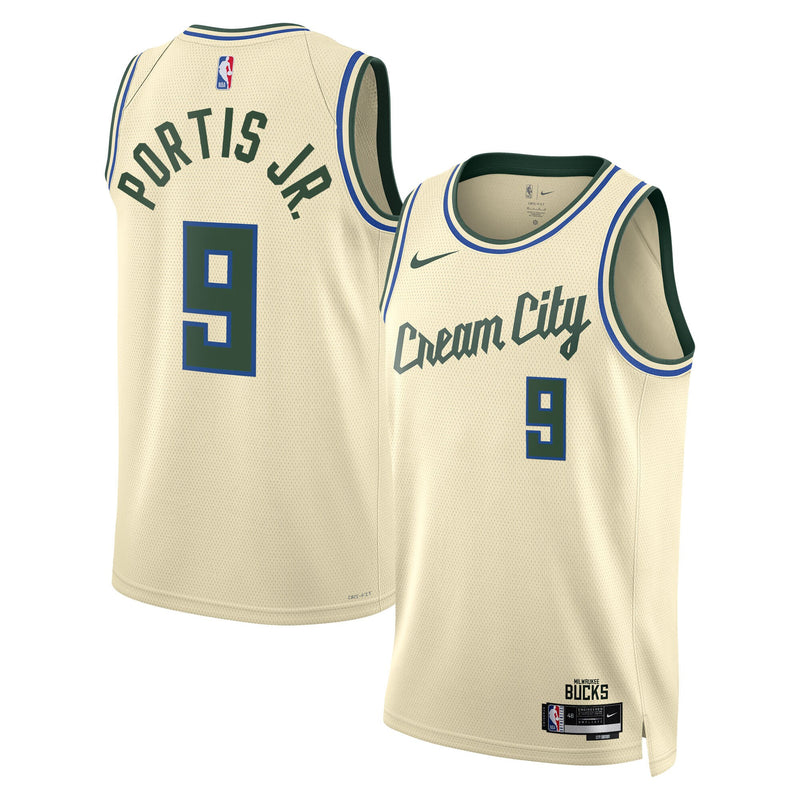Milwaukee Bucks Cream jersey – view 1