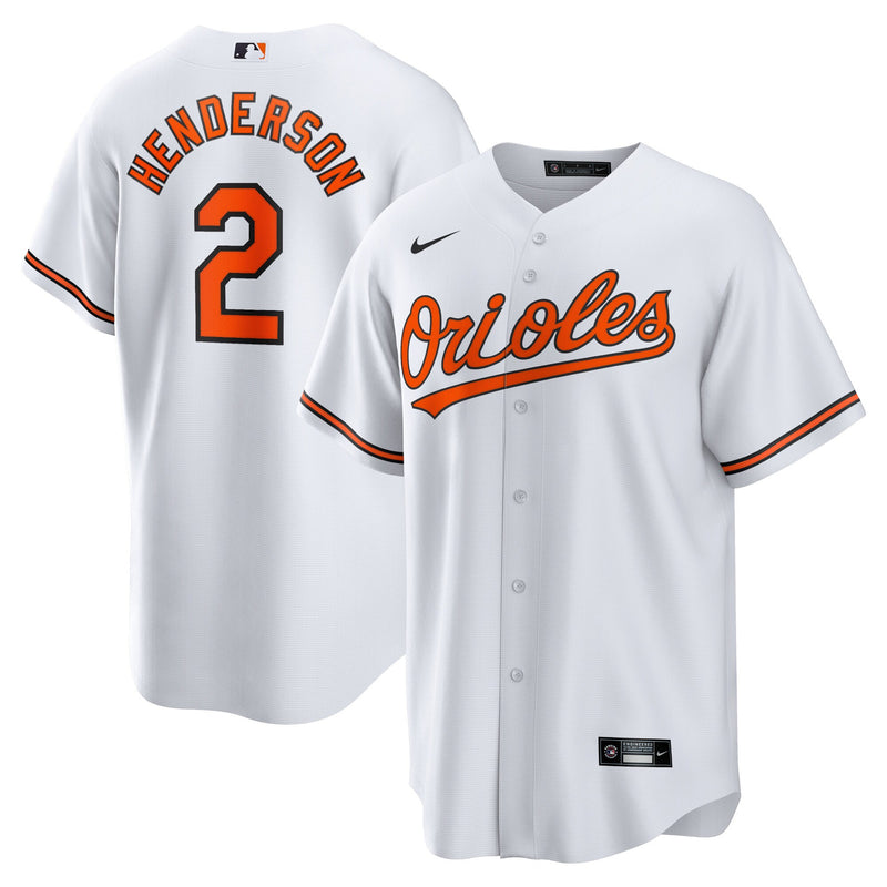 Baltimore Orioles Gunnar Henderson White jersey – view 1
