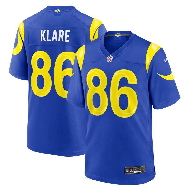 Los Angeles Rams Max Klare Royal jersey – view 1