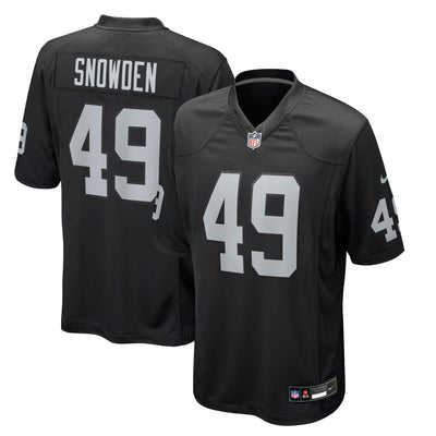 Las Vegas Raiders Charles Snowden Nike Black Team Game Jersey
