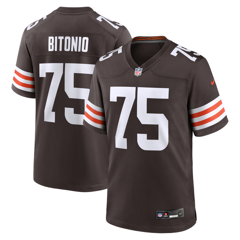 Cleveland Browns Joel Bitonio Brown jersey – view 1