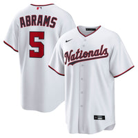 Washington Nationals CJ Abrams White jersey – view 1