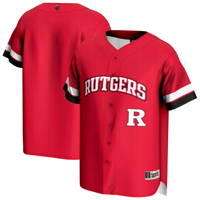 Rutgers Scarlet Knights Baseball Scarlet jersey – view 1