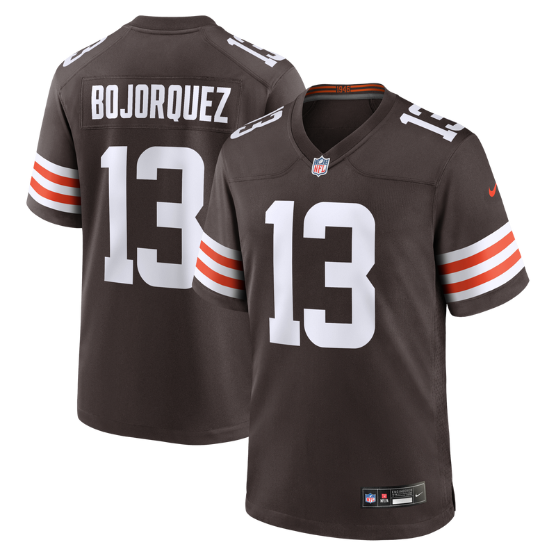 Cleveland Browns Corey Bojorquez Brown jersey – view 1