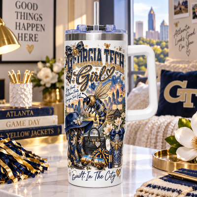 Georgia Tech Girl 40oz Tumbler