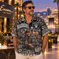 Las Vegas For Life Hawaiian Shirt - Detail