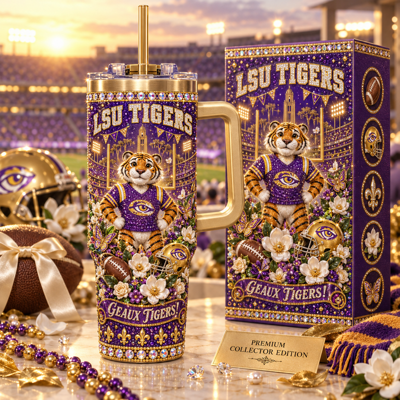 Louisiana Rhinestone 40oz Tumbler – view 1