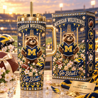 Michigan Rhinestone 40oz Tumbler – view 1