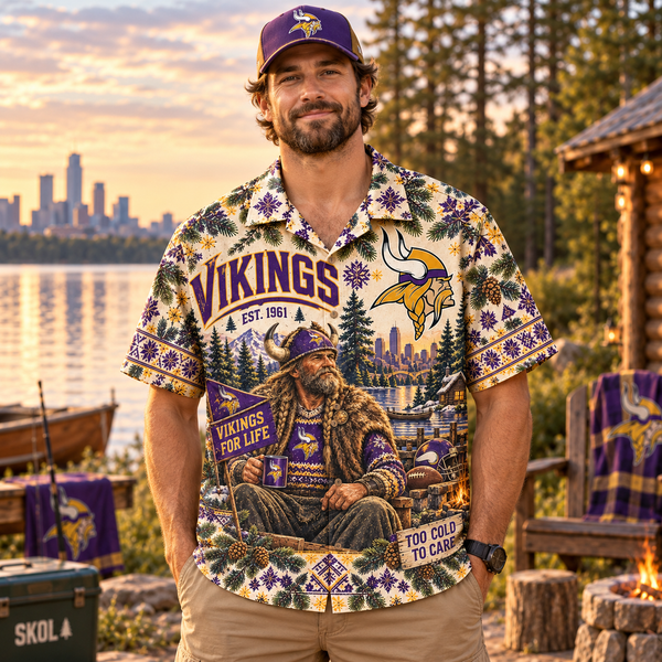 Minnesota For Life Hawaiian Shirt - Detail
