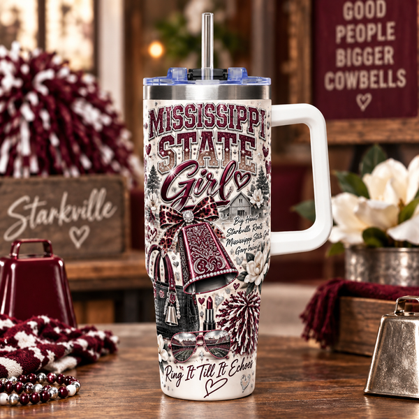 Mississippi State Girl 40oz Tumbler