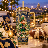 Notre Dame Rhinestone 40oz Tumbler - Lifestyle