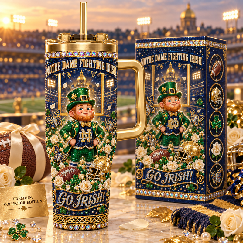 Notre Dame Rhinestone 40oz Tumbler – view 1