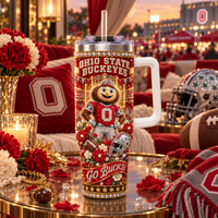 Ohio State Rhinestone 40oz Tumbler - Lifestyle