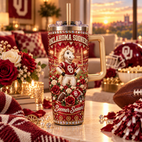 Oklahoma Rhinestone 40oz Tumbler - Lifestyle