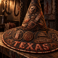 Texas Slaughter Quilted Witch Hat - Lifestyle