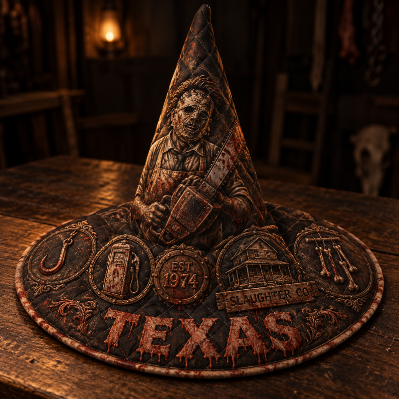 Texas Slaughter Quilted Witch Hat – view 1