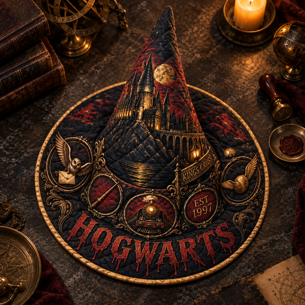 Wizard Express Quilted Witch Hat - Angle